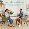 Best Choice Products Set of 2 Indoor Outdoor Patio Dining Chairs Woven Wicker Seating Set 250lb Capacity - 3 of 4
