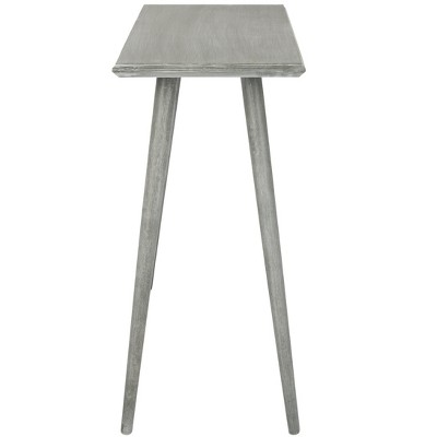 Transitional Slate Grey Rectangular Pine Console Table