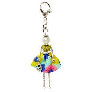 Wrapables Hanging Fashionista Doll Keychain, Crystal Rhinestone Keyring Bag Charm - 1 of 4