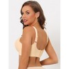 INSPIRE CHIC Women's Wireless No Show Smooth Comfortable Adjustable Straps Minimizers Bra 3 Packs - 2 of 4