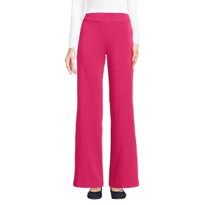 Lands' End Women's Starfish High Rise Wide Leg Pants - 1 of 3