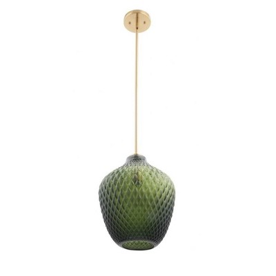 Brio Lighting Lavine 1 - Light Pendant in  Gold/Green