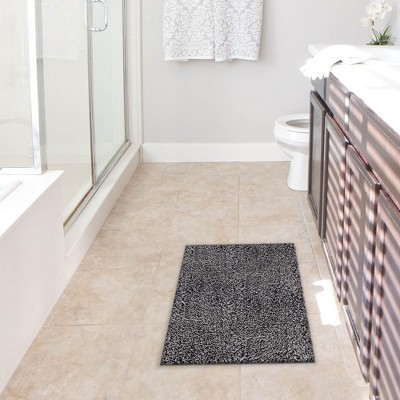 Gray Non-Slip PVC Backing Outdoor Doormat