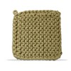 TAG Lettuce Green Crocheted Cotton Trivet Potholder – 8"x8", Heat-Resistant with Hanging Loop, Machine Washable, Protect Hands and Surfaces Set of 4 - 2 of 4