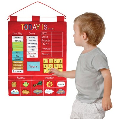 Today Is Childrens Educational Wall Calendar by Almas Design - Red