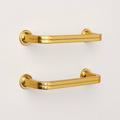 8.00 Inches Brushed Brass Solid Round Main Door Pulls Western Vintage Handles  Pull 