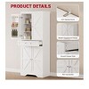 White Storage Cabinet With 4 Doors And 1 Drawer,72" White Kitchen Pantry Storage Cabinet,Tall Wood Cabinet Locker For Kitchen Living Room Dining Room - 2 of 4