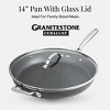 Granitestone Ceraluxe 14” Ceramic Nonstick Skillet with Lid and Helper Handle - 2 of 4