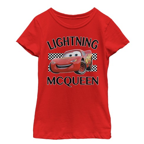 Girl s Cars Lightning Mcqueen Portrait T shirt Target