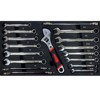 Maggift Tool Boxes and Totes, Portable 3-Drawer Steel Toolbox Multi-Function Tool Storage for Garage or Home, Black and Orange 21.14"*13.50"*16.92" - 3 of 4