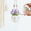 Unique Bargains Macrame Plant Hanger Woven Cotton Indoor Outdoor Decorative - 3 of 4