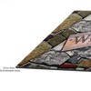 Kate Aurora Montauk Accents Stone Designed Welcome Outdoor Rubber Entrance Mat 18x30 - Quarry Stone - 3 of 4