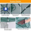 LakeForest "Foldable Fishing Bait Net Trap for Crab, Shrimp, Minnow, Crawdad, Fish – Automatic Contraction Mesh Cage"Grey - 4 of 4