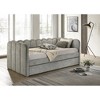 Twin Size Upholstered Daybed with Trundle for Bedroom - 2 of 4