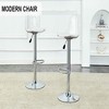 Resenkos Counter Bar Stools, Counter Stool,Modern Minimalist Bar Chairs and Bar Stools with Backrest and Pu Seats. Set of 2 White - 3 of 4