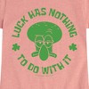 Girls' - SpongeBob Squarepants - Squidward Luck Fitted Short Sleeve Graphic T-Shirt - 2 of 4