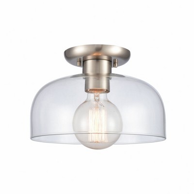 Elk Home Brewer 1 - Light Semi-Flush Mount in  Brushed Nickel