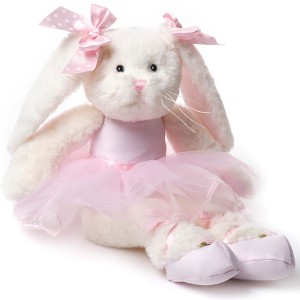 Bearington Lil' Bunny Ballerina 15 Inch Stuffed Bunny - Plush Bunny - Ballerina Stuffed Animals, Pink - 1 of 4