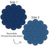 Big Dot of Happiness Navy Confetti Stars - Simple Party Round Table Decorations - Paper Chargers - Place Setting For 12 - 3 of 4
