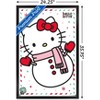 Trends International Hello Kitty: 17 Holiday - Build A Snowman Framed Wall Poster Prints - 3 of 4
