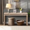 60" Entryway Console Table with Double Board Top Antique Hallway Table for Living Room, or Foyer - Panipeachy - 3 of 4