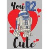 Men's Star Wars Valentine's Day You R2 Cute T-Shirt - 2 of 4