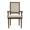 Christopher Knight Home Set of 2 MiloTraditional Rubberwood Upholstered Dining Chairs Beige/Walnut - 4 of 4