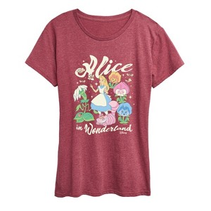 Women's - Disney - Alice In Wonderland Short Sleeve Graphic T-Shirt - 1 of 4