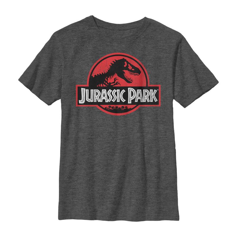 Boy's Jurassic Park Circle Logo T-Shirt, 1 of 5