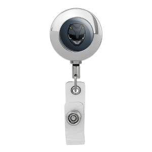 Power Rangers Black Ranger Helmet Metal Chrome Badge ID Card Holder Clip - 1 of 3