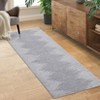 2x6 Hallway Runner Rug Low Pile Machine Washable Rugs Modern Stripe Geometric Foldable Minimalistic Carpet with Rubber Backing for Entryway Hallway - 3 of 4