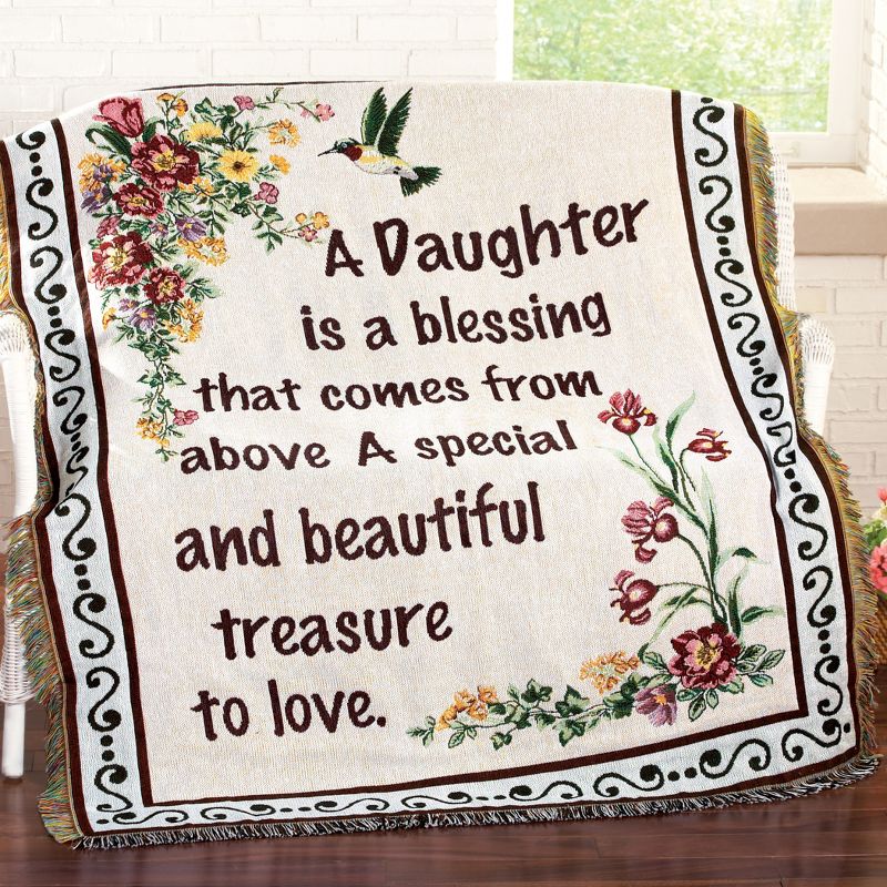 Collections Etc Floral Treasure Blessings Throw Blanket, 2 of 4