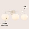 JONATHAN Y Louis Parisian Globe Metal/Frosted Glass Modern Contemporary LED Vanity Light - 3 of 4