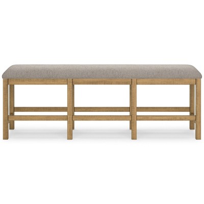 Havonplane 72" Light Brown Pine Counter Height Dining Bench