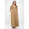 WEST K Women's Jana Plus Size Short Sleeve Knit Jumpsuit - 2 of 3