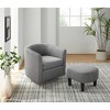 CAVINAS Upholstered Accent Chair with Ottoman and Cushion Design,Comfortable Chair and Ottoman Sets for Bedroom,Reading Room - 2 of 4