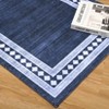 Modern Bordered Rug Non Slip Low Pile Area Rugs for Living Room, Machine Washable Area Rugs Soft Throw Rugs - 4 of 4