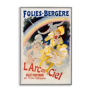 Stupell Industries Vintage Ballet Entertainment Ad Black Framed Giclee Art - 1 of 4