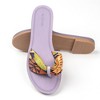 Floral Lace Strap Slippers for Women – Boho Indoor Outdoor Slippers for Summers – Stylish & Trendy Casual Slippers for Women - 2 of 4