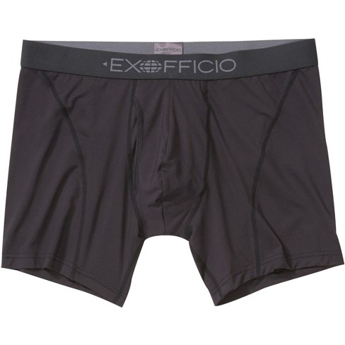 ExOfficio Give-N-Go 2.0 Sport Mesh 6 Boxer Briefs - 2XL - Black/Black