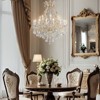 D35.5 in. 24-Light Modern Gold Candle Crystal Chandelier - 3 of 4