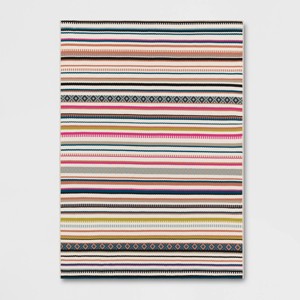 5' x 7' Outdoor Rug Festival Stripe - Threshold™ - 1 of 4