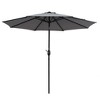 Sonkuki 9 FT Outdoor Patio Umbrella Market Table Umbrella With a Crank for Garden, Deck and Pool - 2 of 4
