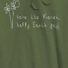 Earth Day Men's Save The Planet Happy Earth Day White Long Sleeve Graphic Cotton Sweatshirt Hoodie - 2 of 4