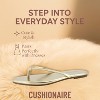 CUSHIONAIRE Cruise Flip Flops for Women Footwear | Vacation Beach Essentials | Casual Sandals with Wide Widths - 3 of 4