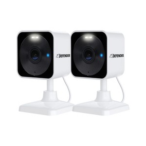 Defender GO 2K AI POWERED WiFi Indoor/Outdoor Home, Business, Pet, Baby Security Camera, 2 Pack - 1 of 4