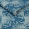 Nicole Miller Fluted Geo Peacock Blue Peel & Stick Wallpaper - 3 of 4