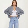 Anna-Kaci Women's Open Front Long Sleeve Knit Fashion Cardigan with Textured Hollow-Out Design - 2 of 4