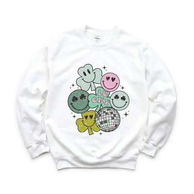 Simply Sage Market S.W.Smiley Lucky Smiley Disco Sweatshirt