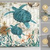 LunaLulinlk Waterproof Fabric Shower Curtain with 12 Hooks and Toilet Rugs - 4 of 4
